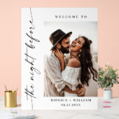 Élégant minimaliste BIENVENUE Dîner de répétition  (Mariage)