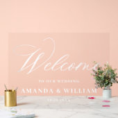 Elégant minimaliste bienvenue Mariage (Mariage)