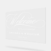 Elégant minimaliste bienvenue Mariage (Angle)