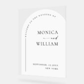 Elégant minimaliste bienvenue Mariage (Angle)