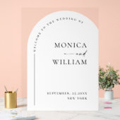 Elégant minimaliste bienvenue Mariage (Mariage)