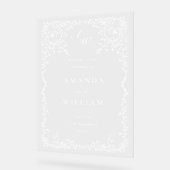 Elégant minimaliste bienvenue Mariage (Angle)