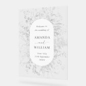 Elégant minimaliste bienvenue Mariage (Angle)