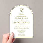 Élégant minimaliste blanc et Faire-part de mariage (In situ (ordinateur de poche))