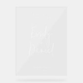 Elégant minimaliste Calligraphie Mariage Bienvenue (Recto)