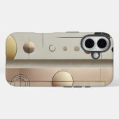 Elégant minimaliste coque iphone - Luxe géométriqu (Verso (horizontal))