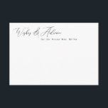 Elégant minimaliste des souhaits et des cartes de<br><div class="desc">Ce design élégant comporte un titre de script dans n'importe quelle couleur et votre texte customisé. Ajoutez votre texte à l'aide du formulaire modèle. Sélectionnez l'option à customiser pour modifier les styles et les couleurs du texte.</div>