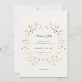 Élégant minimaliste Faire-part de mariage de cadre (Devant)