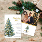 Élégant minimaliste fête de Noël Invitation