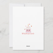 "Elégant minimaliste Fleur sauvage carte d'anniver (Dos)