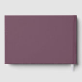 Elégant minimaliste Foil Guestbook (Verso)