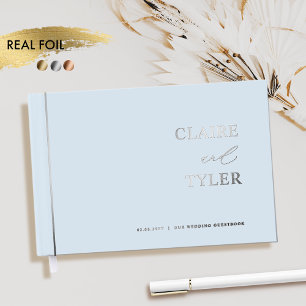 Élégant, minimaliste huile réelle et Mariage bleu