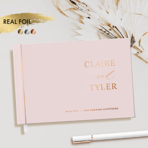 Élégant, minimaliste huile réelle et Mariage rose