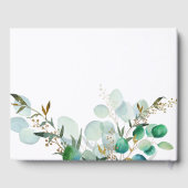 Élégant minimaliste livre d'invités photo (Verso)