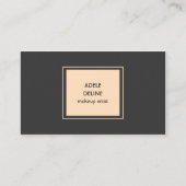 Élégant minimaliste maquillage Carte de visite (Devant)