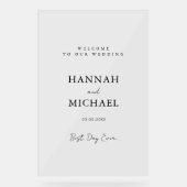 Élégant, minimaliste, Mariage (Recto)