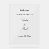 Élégant minimaliste Mariage Bienvenue signature ac (Recto)