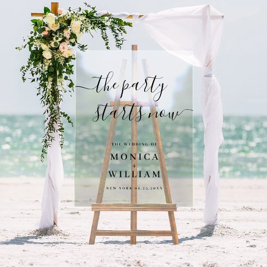 Élégant minimaliste Mariage d'accueil