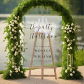 Élégant minimaliste Mariage d'accueil