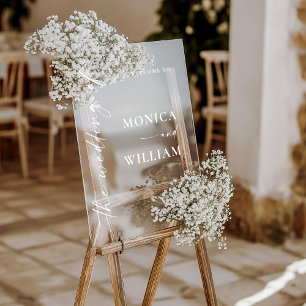 Élégant minimaliste Mariage d'accueil