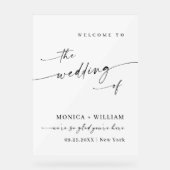 Élégant minimaliste Mariage d'accueil (Recto)