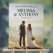 Élégant minimaliste Mariage de bienvenue photo (Neutre)