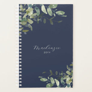 Elégant minimaliste Marine Bleu Eucalyptus Vert