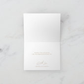 Élégant minimaliste Merci Gold Script (Intérieur)