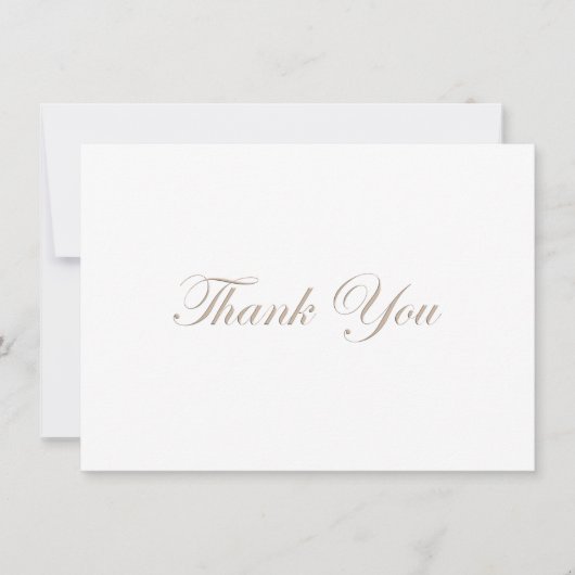 Élégant minimaliste Merci Mariage (Devant)