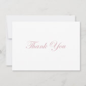 Élégant minimaliste Merci Mariage (Devant)