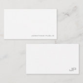 Élégant minimaliste Modèle Monogramme simple (Devant / Derrière)