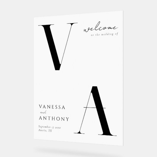 Élégant minimaliste moderne Mariage (Angle)