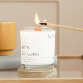 Élégant minimaliste noir et blanc étiquette