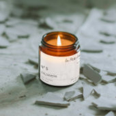 Élégant minimaliste noir et blanc étiquette