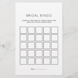 Élégant minimaliste nuptiale cartes de jeu de bing
