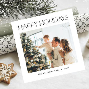 Élégant minimaliste photo de Noël Carte magnétique