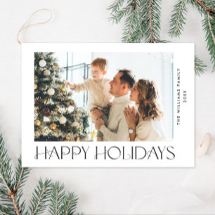Élégant minimaliste photo de Noël Carte magnétique