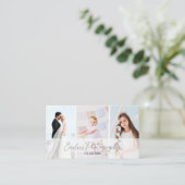 Élégant minimaliste photographe Carte de visite (Debout devant)