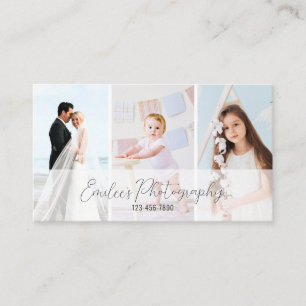 Élégant minimaliste photographe Carte de visite