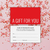 Élégant minimaliste rouge blanc gras