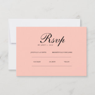 Élégant minimaliste Site Web RSVP et QR