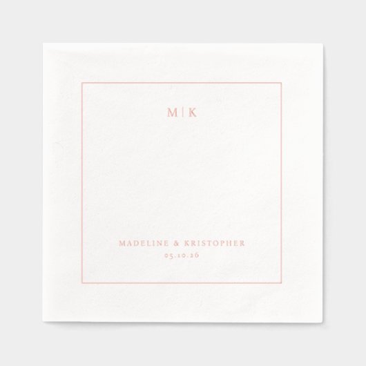 Élégant Minimaliste Typographique Peche (Recto)