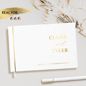 Élégant, minimaliste, véritable mariage à feuille