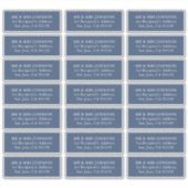 Elegant minimalistisch Adresetiket voor weddenscha Sticker (Voorkant)