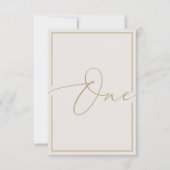 Elegant minimalistisch artikelnummer bedankkaart (Voorkant)