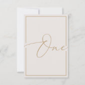 Elegant minimalistisch artikelnummer bedankkaart (Achterkant)