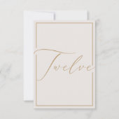 Elegant minimalistisch artikelnummer bedankkaart (Voorkant)