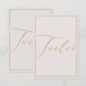 Elegant minimalistisch artikelnummer bedankkaart (Voorkant / Achterkant)