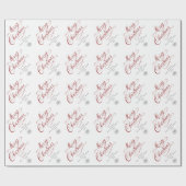 Elegant Minimalistisch Bedrijfs Kerstmis Cadeaupapier (Vlak)