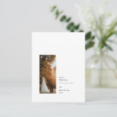 Elegant minimalistisch Briefkaart voor fotofeestda (Staand voorkant)